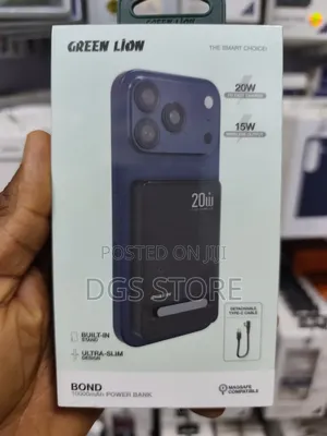 Green Lion Bond 10,000mah Power Bank Magasfe
