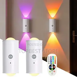 Rechargeable Motion Sensor Wall Light Multiple Color