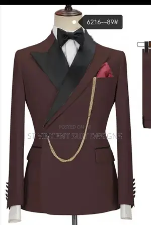 Wine Tuxedo Suit