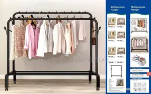 Heavy-Duty Double Rail Multipurpose Garment Rack