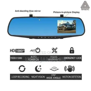 Rear View Mirror Dash Cam – Driving Safety Recorder