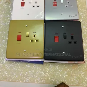 6x6cooker Control Unit With Socket – Luxury Electrical Wall Plate