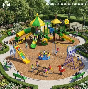 Commercial Playground Equipment Set – Safe Kids Recreation Area