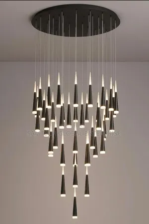 Luxury Raindrop Led Spiral Chandelier – Modern Statement Lighting
