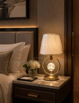 Luxury Crystal Globe Bedside Table Lamp