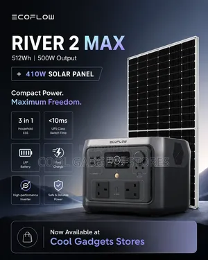 Ecoflow River 2 Max and 410w Solar Panel Combo