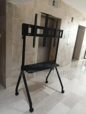 Industrial-Grade Steel Mobile Tv Cart 55 to 120 Inches