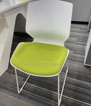 Modern Sled Base Visitor Chair With Cushion Seat/ Muiti Color Chair