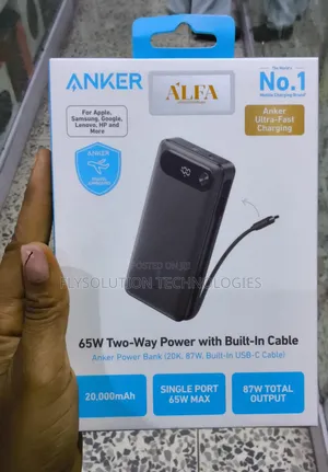 Anker 20000mah 87w Laptop Power Bank