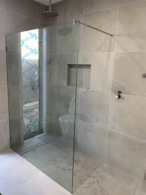 One Sided Fix Shower Glass With Top Connector
