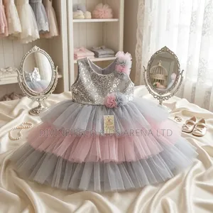 Toddler Girls Sequin Princess Tulle Party Ball Gown Dress