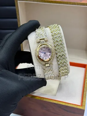Jiali Stoned Watch and Bracelet