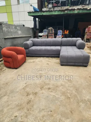Brand New L-Shaped Padded Sofa Couch.