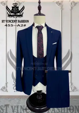 Plain Navyblue 3in 1 Suit