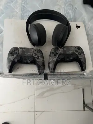 Fat Ps5 2 Controllers, Pulse 3d Headset and 8 Months Ps Plus Sub