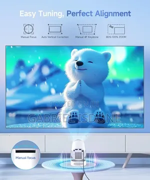 Portable Projector Support for Movie Home Outdoor 8000 Lumens