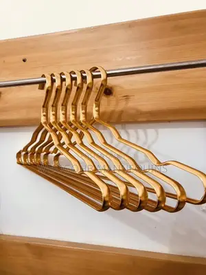 Gold Aluminium Shirt Cloth Hanger. Pack of 10
