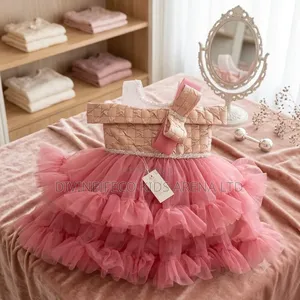 Luxury Baby Girl Off-Shoulder Princess Party Ball Gown