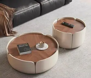 Modern Center Table Set With Nesting Design