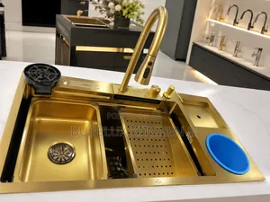  Luxury Gold Kitchen Sink Set | Multifunction + Faucet + Accessories