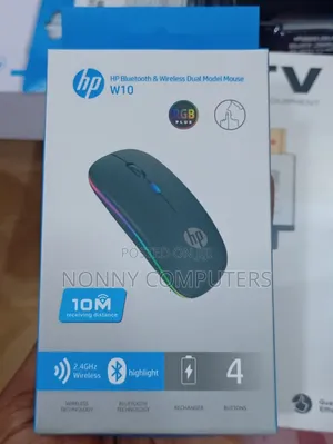 Hp W10 Dual-Mode Bluetooth 2.4g Rechargeable Wireless Mouse