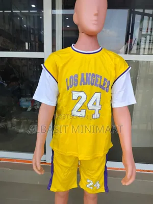 Yellow Mesh Jersey Set White Tee-Shirt Style Sleeves