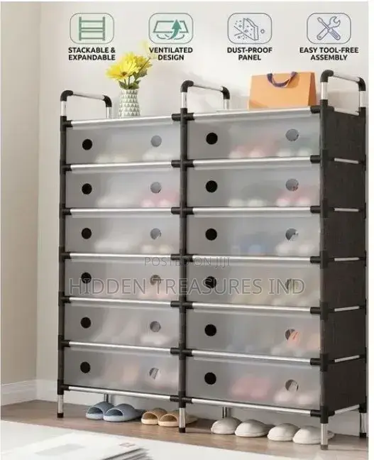 Double Side Shoe Rack 6 Layer