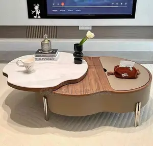 Modern Marble Top Coffee Table With Storage