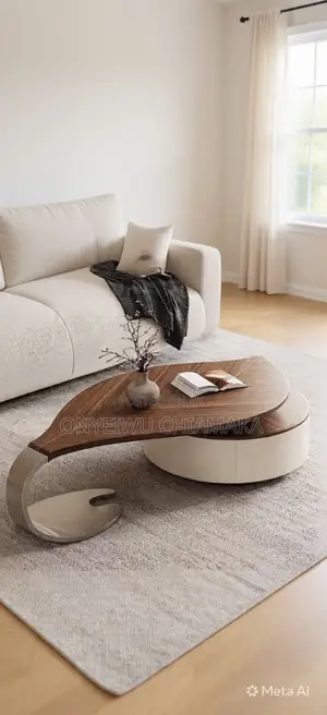 Modern Luxury Leaf-shaped Center Table