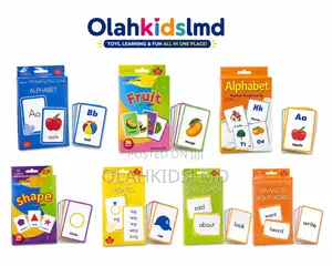 Educational Flashcards Bundle – Alphabet, Fruit, Shapes, Phonics S