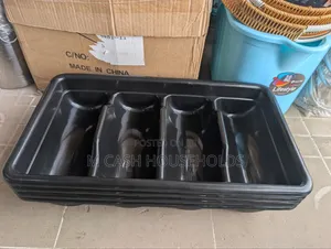 4 Compartment Plastic Cutlery Tray