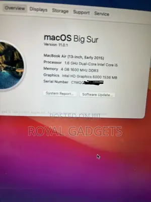 Laptop Apple MacBook Air 2015 4GB Intel Core i5 SSD 128GB