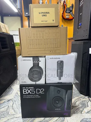 Premium Complete Studio Bundle (M50x, Bx5 D2, At2020, Um2,Smk25