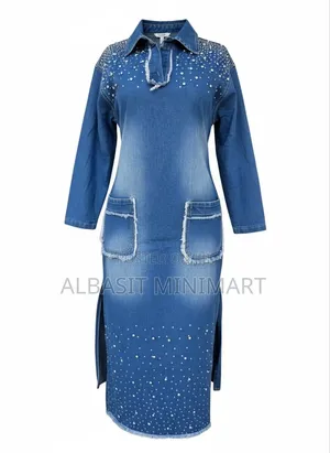 Ladies' Jean Gown Prominent Crystal Embellishments