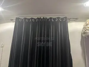 2 Windows Curtains 1door With Rods