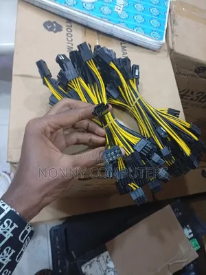 Pcie 6-Pin Female to Dual 8-Pin (6+2) Gpu Power Splitter
