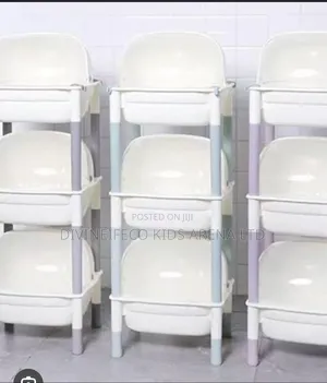 3-Tier Multifunctional Storage Trolley With Dustproof Cover Wheels