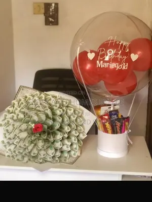 Money Bouquet+Hot Air Balloon