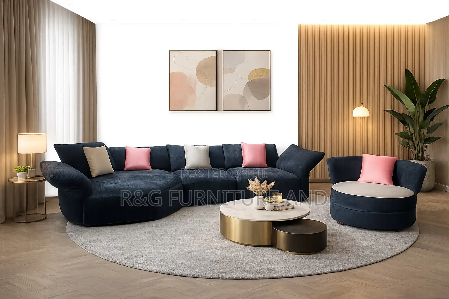 Imported Fabric Sofa