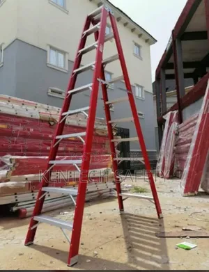 10 Ft 10stepdouble Sided Fiberglass a Shape Ladder Original