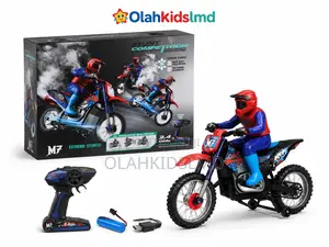 Rc Stunt Motorbike With Rider – 2.4ghz Remote Control Dirt Bike Toy