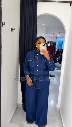 Beautiful Stylish Demure Two-Piece Denim