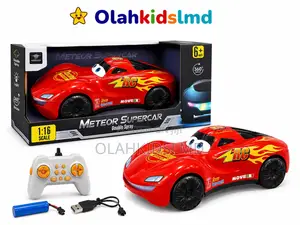 Meteor Supercar Rc Toy – 1:16 Scale With Double Spray, Lights 360°