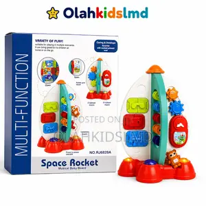 Space Rocket Musical Busy Board – Multi-Function Educational Activity