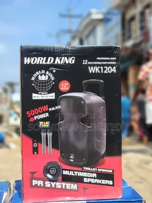 World King 12" Public Address System Trolley Speaker Wk1204