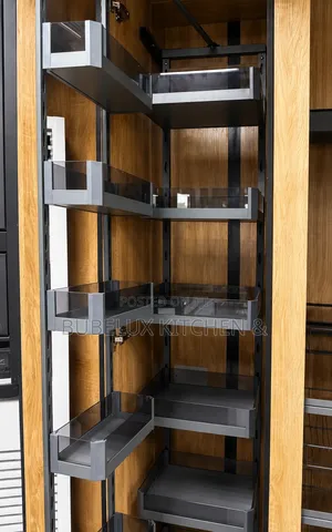 Tall Pantry Pull-Out Rack | 5-Tier Kitchen Larder Organizer