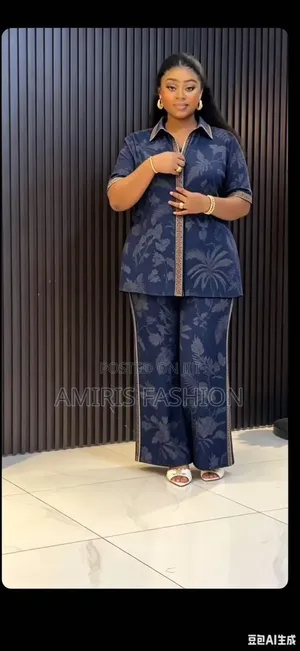 Quality Floral Shirt Two-Piece Trousers