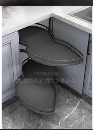 Magic Corner Basket | Kidney Shape Pull-Out Kitchen Organizer