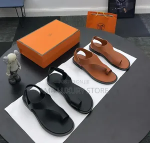 Hermes Luxury Men Leather Sandals – Comfortable, Stylish Durable