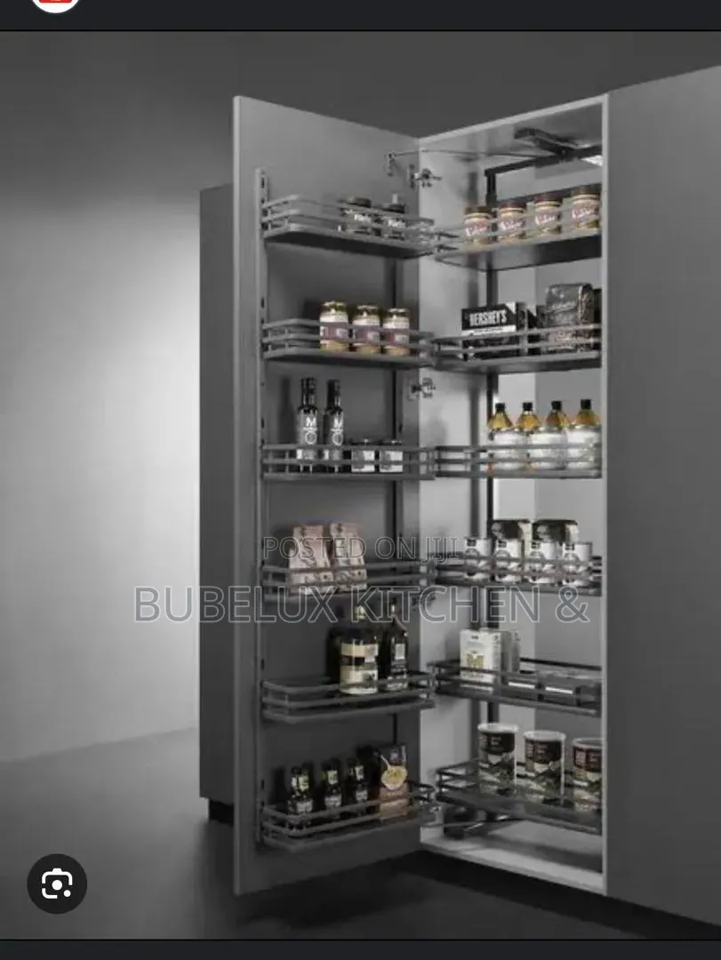 Premium Pull-Out Kitchen Pantry Storage Rack | Space-Saving Cabinet